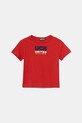 United Colors of Benetton t-shirt bawełniany dziecięcy nadruk czerwony 3I1XG10JO.P.Seasonal