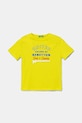 United Colors of Benetton tricou de bumbac pentru copii print verde 3I1XG10JO.P.Seasonal
