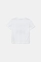 Detské bavlnené tričko United Colors of Benetton 3I1XG10JM.P.Seasonal biela SS25
