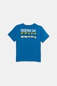 United Colors of Benetton tricou de bumbac pentru copii print albastru 3I1XG10JM.P.Seasonal