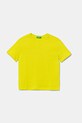 Дитяча бавовняна футболка United Colors of Benetton бавовна зелений 3I1XG10JM.P.Seasonal
