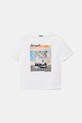 United Colors of Benetton tricou de bumbac pentru copii print alb 3SLUC10P8.G.Seasonal