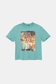 Дитяча бавовняна футболка United Colors of Benetton бавовна бірюзовий 3SLUC10P8.G.Seasonal
