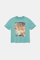Dječja pamučna majica kratkih rukava United Colors of Benetton pamuk tirkizna 3SLUC10P8.G.Seasonal