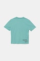 Dječja pamučna majica kratkih rukava United Colors of Benetton 3SLUC10P8.G.Seasonal tirkizna SS25