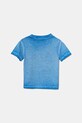 United Colors of Benetton tricou de bumbac pentru copii 3085G10JP.P.Seasonal albastru SS25