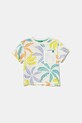 United Colors of Benetton t-shirt bawełniany dziecięcy wzorzyste biały 3PDQG10JN.P.Seasonal