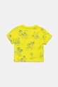 Detské bavlnené tričko United Colors of Benetton 3PDQG10JN.P.Seasonal zelená SS25