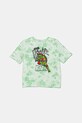 Дитяча бавовняна футболка United Colors of Benetton візерунок зелений 3ORKC10P3.G.Seasonal
