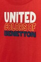 Мальчик Детская хлопковая футболка United Colors of Benetton 3I1XGH013.P.Seasonal красный