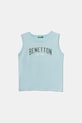 United Colors of Benetton t-shirt bawełniany dziecięcy nadruk niebieski 3I1XGH013.P.Seasonal