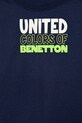 United Colors of Benetton tricou de bumbac pentru copii 3I1XGH013.P.Seasonal bleumarin SS25