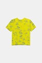 United Colors of Benetton t-shirt bawełniany dziecięcy wzorzyste zielony 3PDQC10PA.G.Seasonal