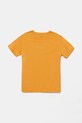 United Colors of Benetton tricou de bumbac pentru copii 3I1XC10P7.G.Seasonal portocaliu SS25