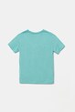United Colors of Benetton tricou de bumbac pentru copii 3I1XC10P7.G.Seasonal turcoaz SS25