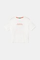 United Colors of Benetton tricou de bumbac pentru copii print alb 3I1XC10P4.G.Seasonal