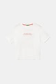 United Colors of Benetton t-shirt bawełniany dziecięcy nadruk biały 3I1XC10P4.G.Seasonal