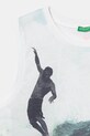 Băieți United Colors of Benetton top copii 3RD0CH020.G.Seasonal alb