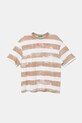 United Colors of Benetton t-shirt bawełniany dziecięcy wzorzyste brązowy 3SL3C10P5.G.Seasonal