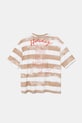 Detské bavlnené tričko United Colors of Benetton 3SL3C10P5.G.Seasonal hnedá SS25