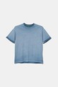United Colors of Benetton tricou de bumbac pentru copii melanj albastru 3085C10P9.G.Seasonal