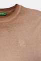 Băieți United Colors of Benetton tricou de bumbac pentru copii 3085C10P9.G.Seasonal maro