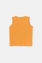 United Colors of Benetton top din bumbac pentru copii 3I1XGH014.P.Seasonal portocaliu SS25