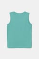 United Colors of Benetton top bawełniany dziecięcy 3I1XGH014.P.Seasonal turkusowy SS25