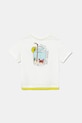 United Colors of Benetton t-shirt bawełniany dziecięcy 3SLUG10JF.P.Seasonal biały SS25
