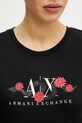 Armani Exchange t-shirt in cotone XW000315.AF10364 nero
