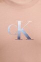 Хлопковая футболка Calvin Klein Jeans J20J224982 оранжевый