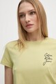 Бавовняна футболка Calvin Klein Jeans зелений J20J224984