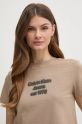 Calvin Klein Jeans t-shirt bawełniany beżowy J20J224988