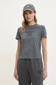 Хлопковая футболка Calvin Klein Jeans серый J20J224988