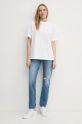 Бавовняна футболка Calvin Klein Jeans J20J225113 білий SS25