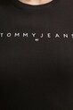 Хлопковый лонгслив Tommy Jeans DW0DW19434 чёрный