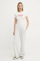 Хлопковая футболка Tommy Jeans DW0DW19447 белый SS25