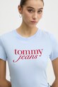 Tommy Jeans tricou din bumbac albastru DW0DW19447