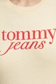 Бавовняна футболка Tommy Jeans DW0DW19447 жовтий