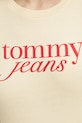 Tommy Jeans t-shirt bawełniany DW0DW19447 żółty