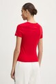 Odzież Tommy Jeans t-shirt bawełniany DW0DW19447 czerwony