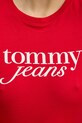 Tommy Jeans t-shirt bawełniany DW0DW19447 czerwony