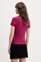 Tommy Jeans tricou din bumbac DW0DW19447 burgundia SS25