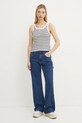Топ Tommy Jeans DW0DW19492 тёмно-синий SS25