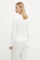 Odzież Tommy Jeans longsleeve bawełniany DW0DW19501 biały