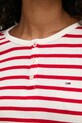 Бавовняний лонгслів Tommy Jeans DW0DW19501 червоний