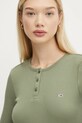 Tommy Jeans longsleeve bawełniany zielony DW0DW19501