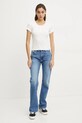 Tommy Jeans tricou din bumbac DW0DW19502 alb SS25