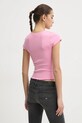 Odzież Tommy Jeans t-shirt DW0DW19504 różowy