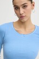 Tommy Jeans longsleeve albastru DW0DW20277